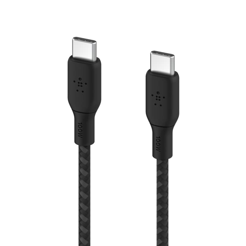 Belkin USB-C to USB-C Cable Braided 3m USB-C USB-C Svart