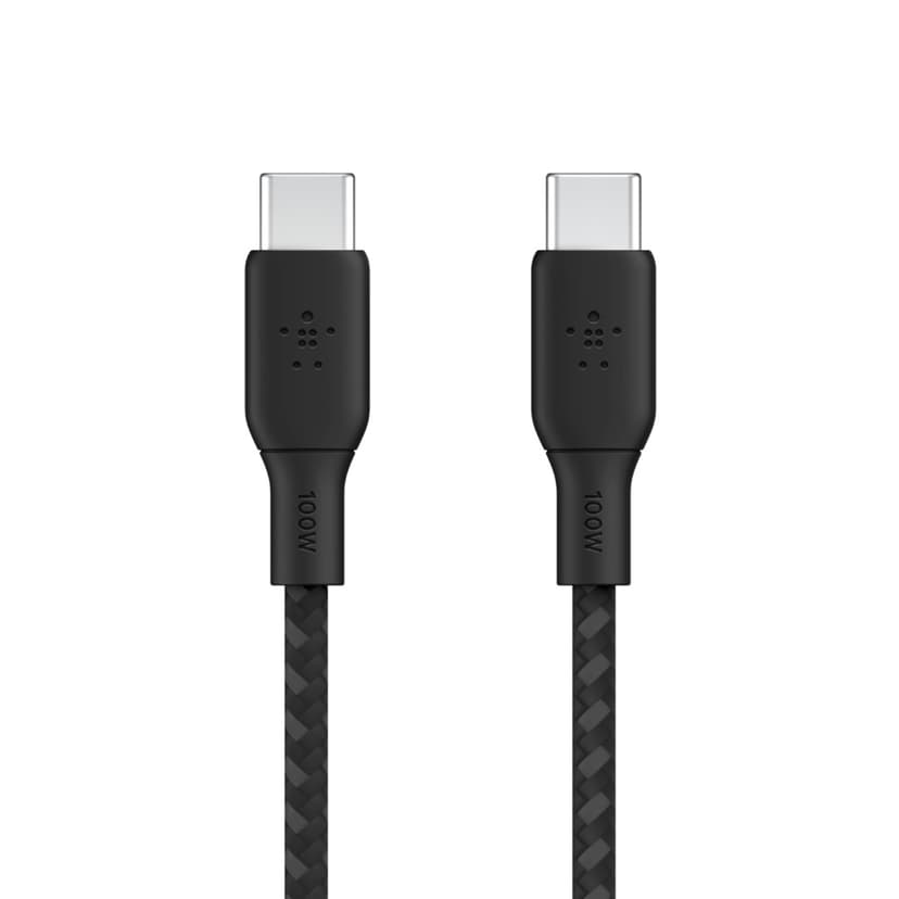 Belkin USB-C to USB-C Cable Braided 3m USB-C USB-C Svart