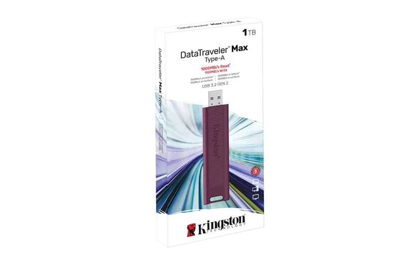 Kingston DataTraveler Max 1000GB USB Type-A Röd