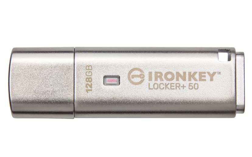 Kingston IronKey Locker+ 50 128GB USB Type-A Silver