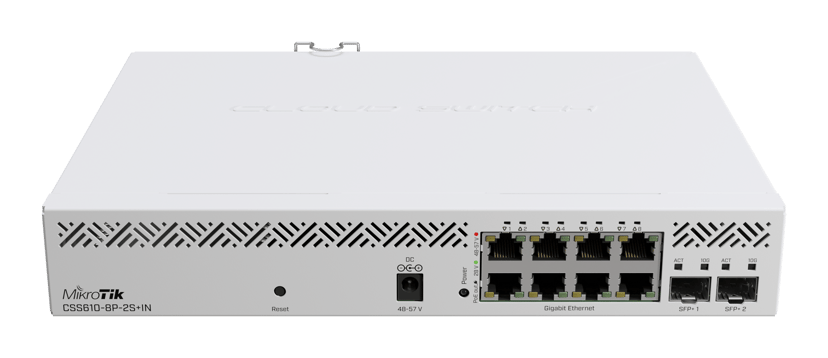 Mikrotik CSS610-8P-2S+IN 8-Port 2xSFP+ PoE 140W Switch