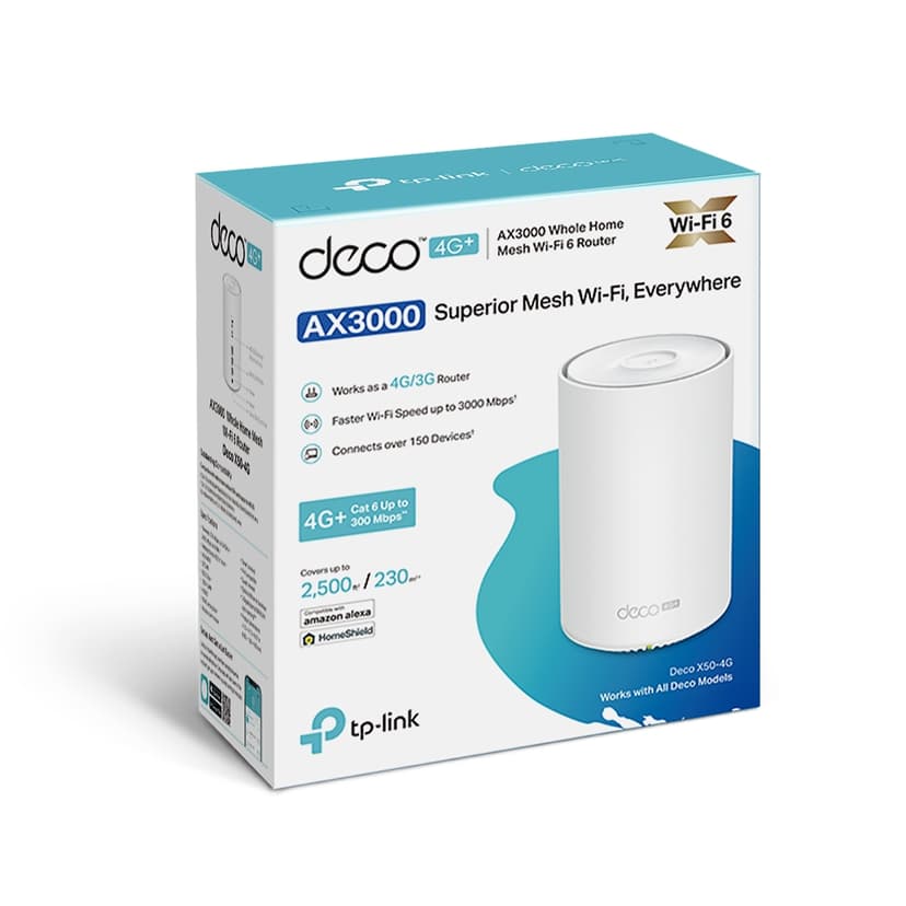 TP-Link Deco X50-4G AX3000 Mesh WiFi 6 Gateway