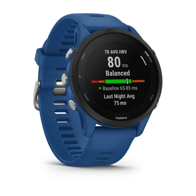 Garmin Forerunner 255 3,3 cm (1.3") MIP 46 mm Digital 260 x 260 pixel Blå Wi-Fi GPS (satellit)