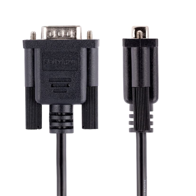 Startech StarTech.com 9FMNM-3M-RS232-CABLE sarjakaapeli Musta DB-9 3m DB9 DB9 Musta