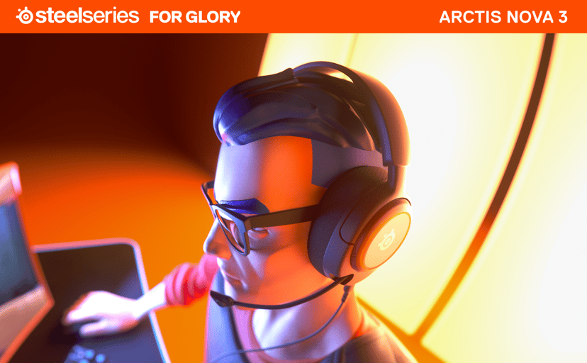 Steelseries Arctis Nova 3 USB Type-C Sort