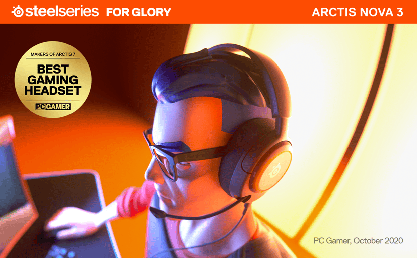 Steelseries Arctis Nova 3 USB Type-C Sort