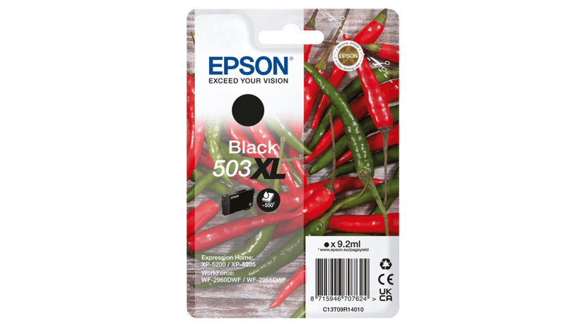 Epson Bläck Svart 503XL 9.2ml