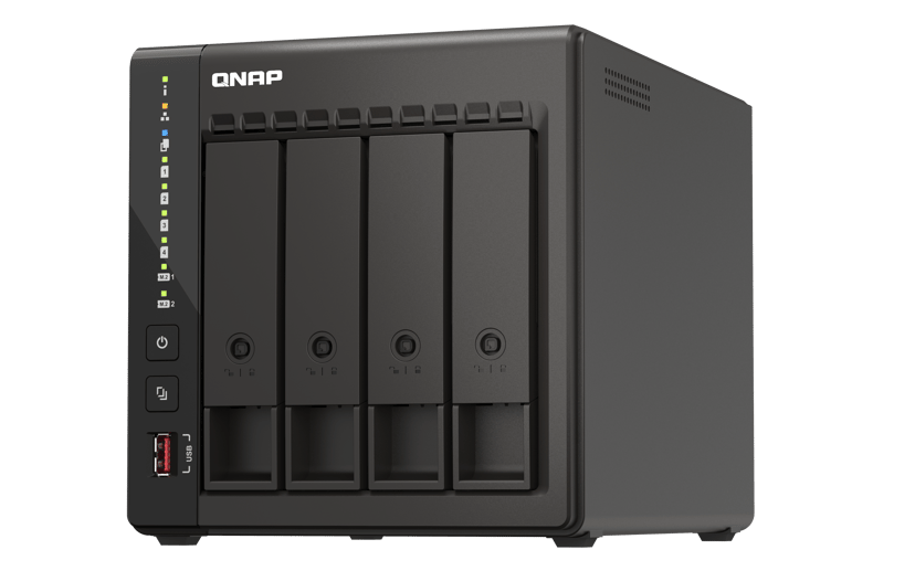 QNAP TS-453E NAS Tower Intel® Celeron® J6412 8 GB 0 TB QNAP QTS Zwart