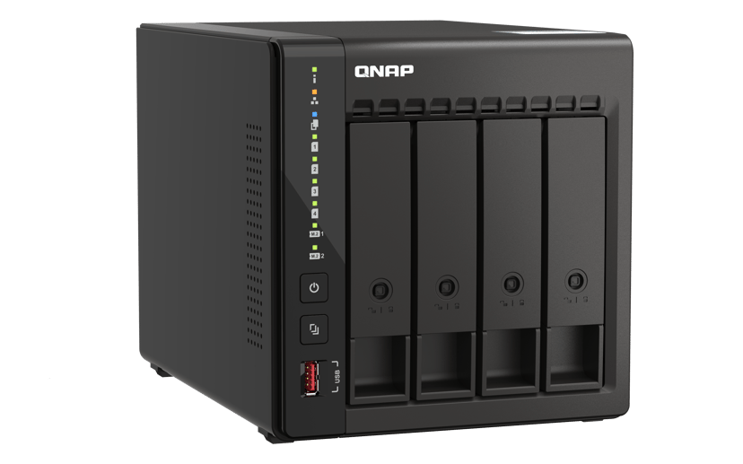 QNAP TS-453E NAS Tower Intel® Celeron® J6412 8 GB 0 TB QNAP QTS Zwart