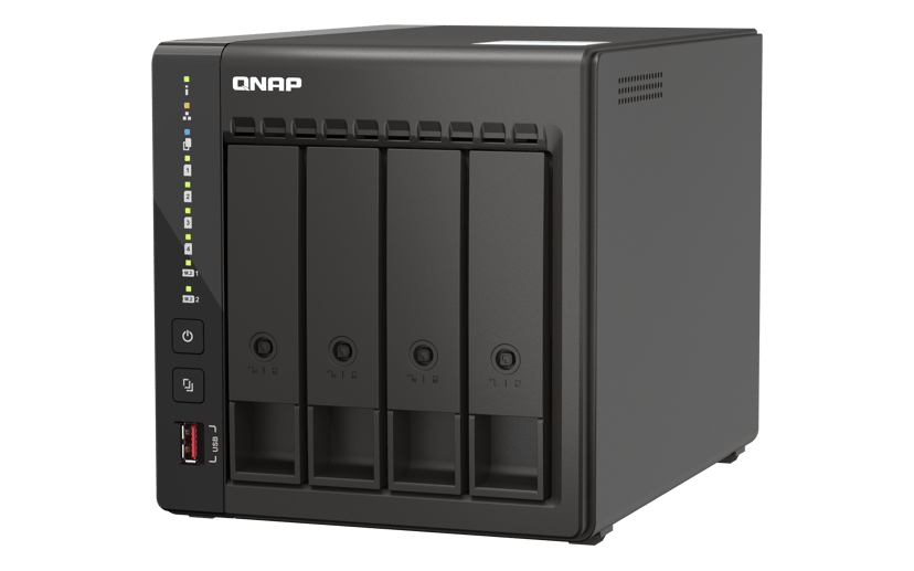 QNAP TS-453E NAS Tower Intel® Celeron® J6412 8 GB 0 TB QNAP QTS Zwart