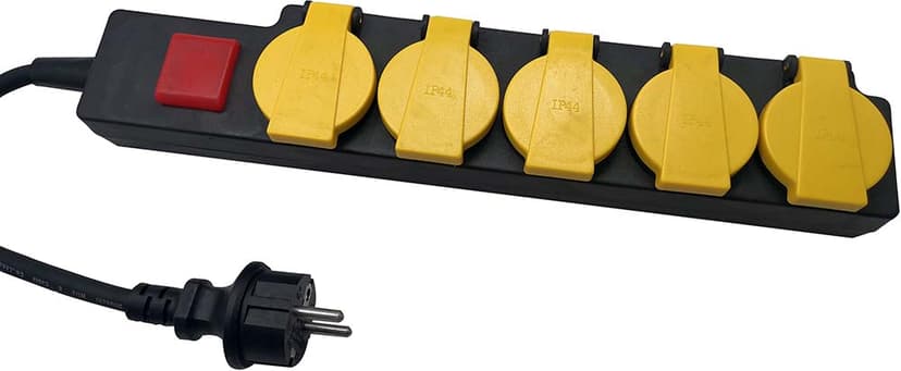 Prokord Power Socket 5X socket 2M IP44