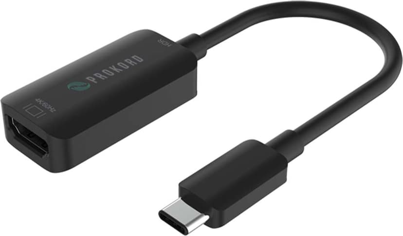 Prokord USB-C til HDMI-adapter 4K 60Hz – Kompatibel med Mac, PC, iOS & Android-enheder 0.15m. USB C HDMI