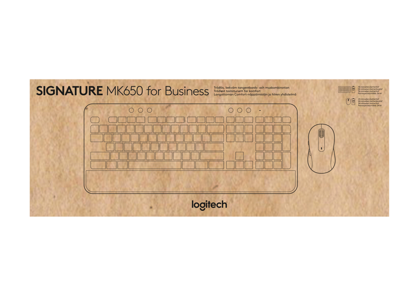 Logitech MK650 Combo For Business Logi Bolt Trådløs Nordisk