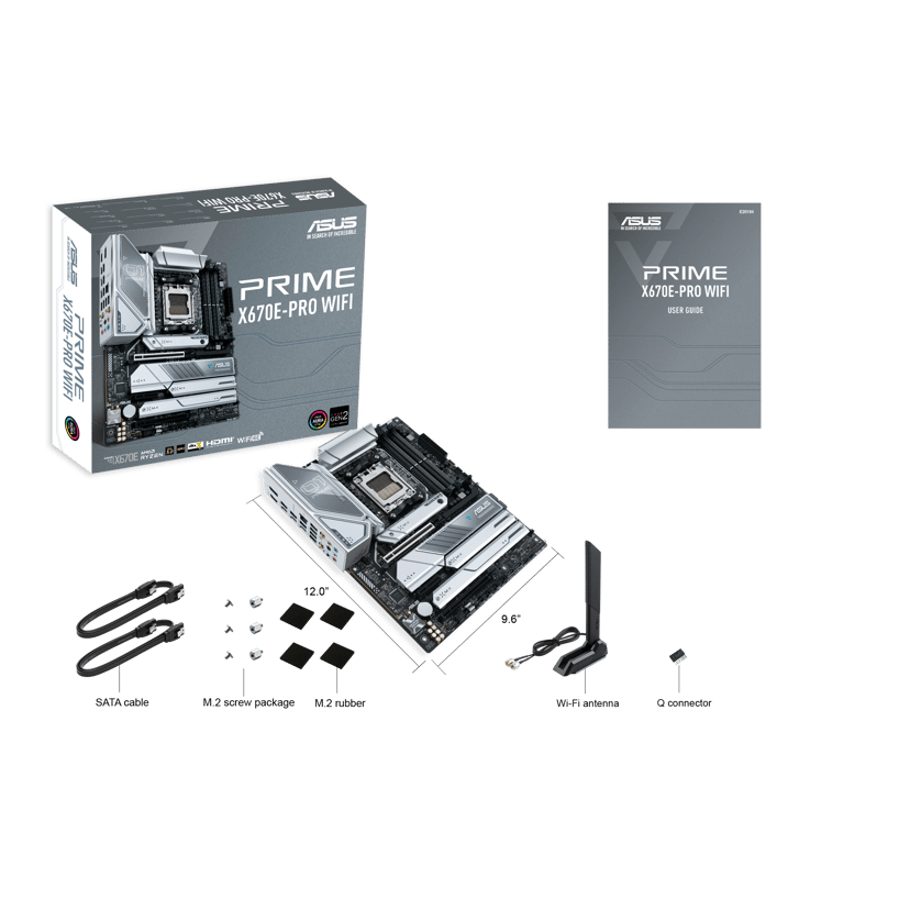 ASUS PRIME X670E-PRO (Wi-Fi) Socket AM5 ATX Hovedkort