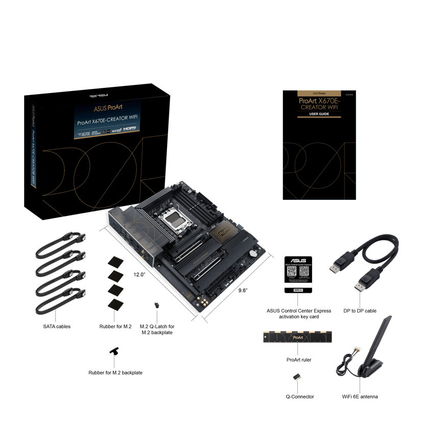 ASUS ProArt X670E-CREATOR (Wi-Fi) Socket AM5 ATX Hovedkort