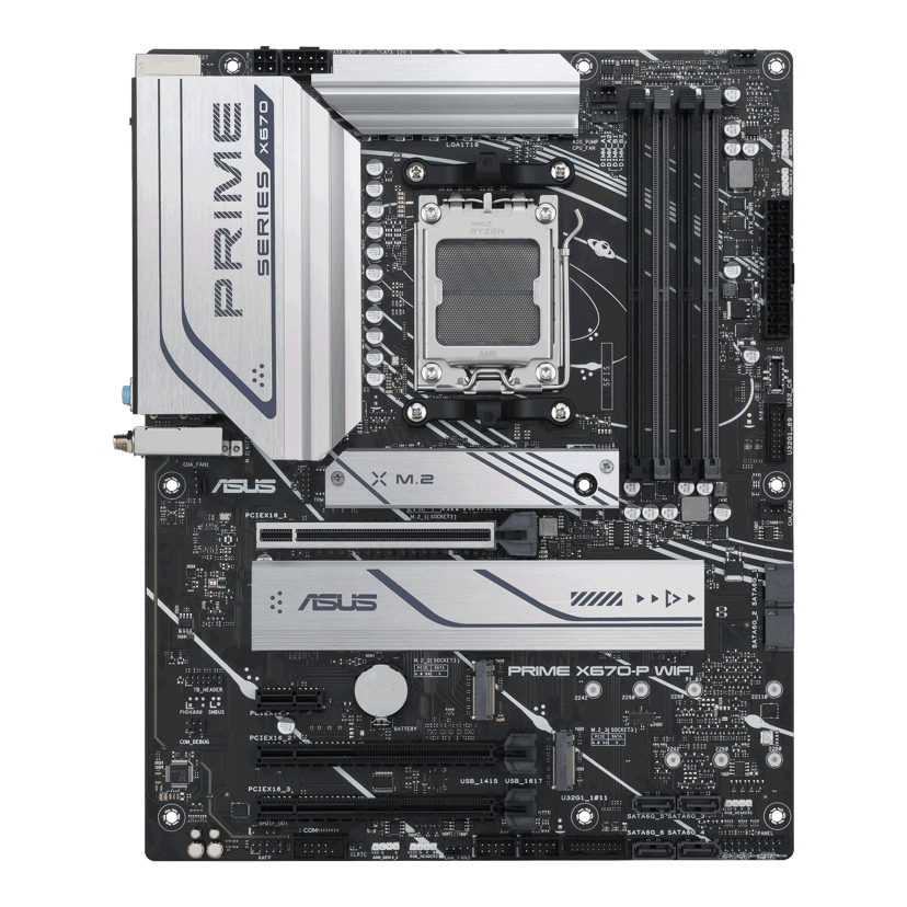ASUS PRIME X670-P (Wi-Fi) Socket AM5 ATX Moderkort
