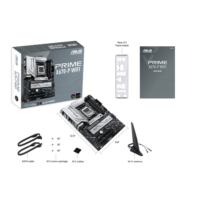 ASUS PRIME X670-P (Wi-Fi) AM5 ATX Emolevyt