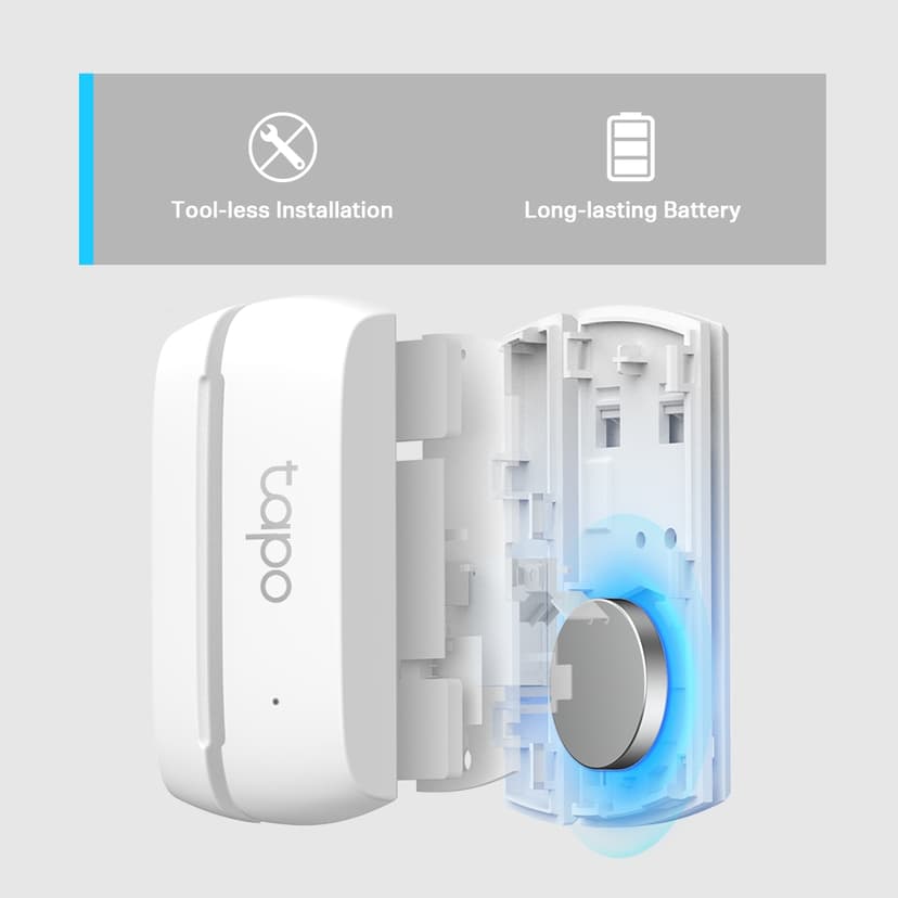 TP-Link Tapo T110 deur-/raamsensor Draadloos Deur/raam Wit