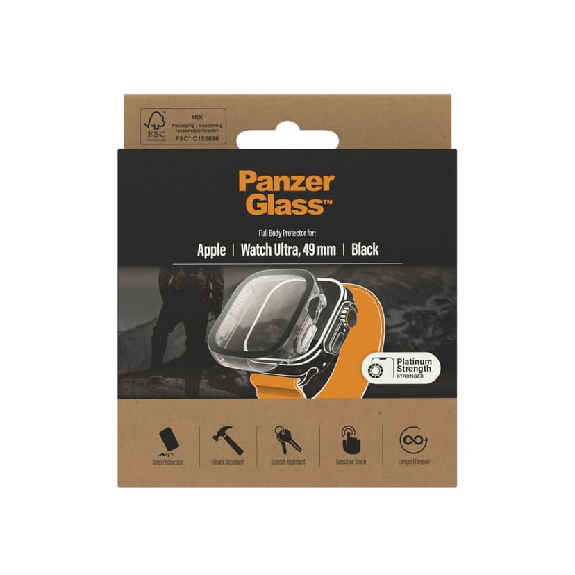 Panzerglass Full Body Apple Watch Ultra/Ultra 2/Ultra 3 49mm Black