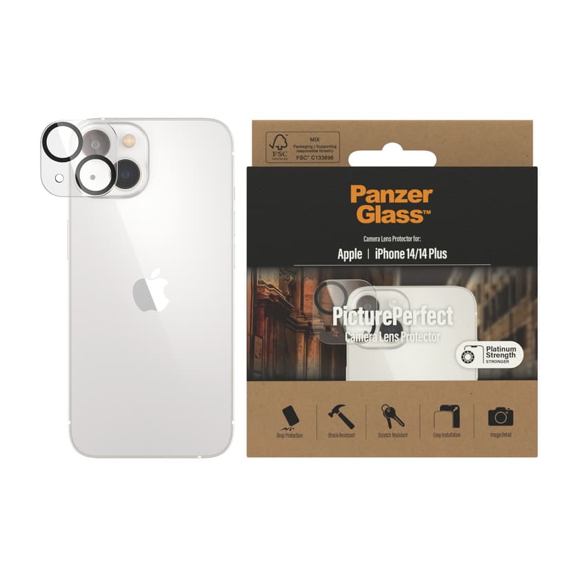 Panzerglass Kameralinsskydd för iPhone 14/iPhone 14 Plus