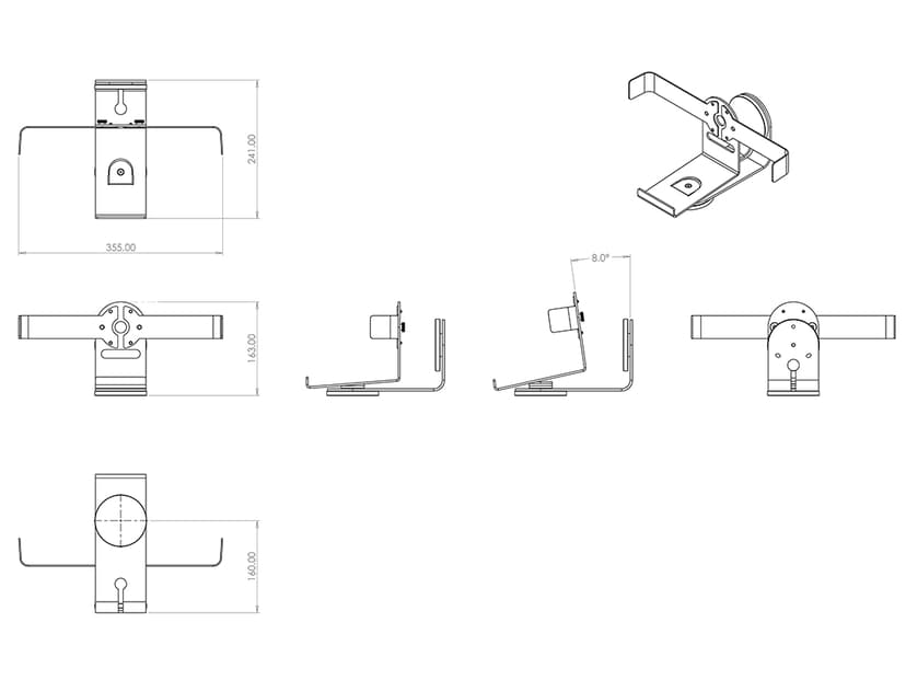 Multibrackets Sonos Play:5 Wall Mount Black