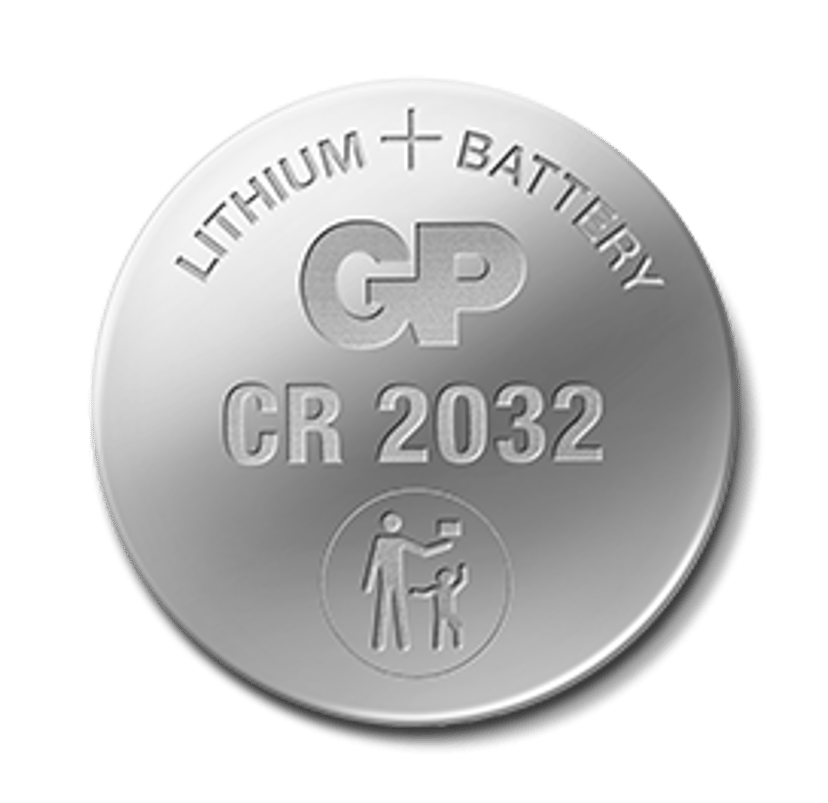 GP Battery Button Cell Lithium CR2032 3V 4-Pack