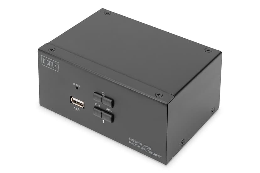 Digitus KVM Switch 2-Port Dual Display 4K DisplayPort