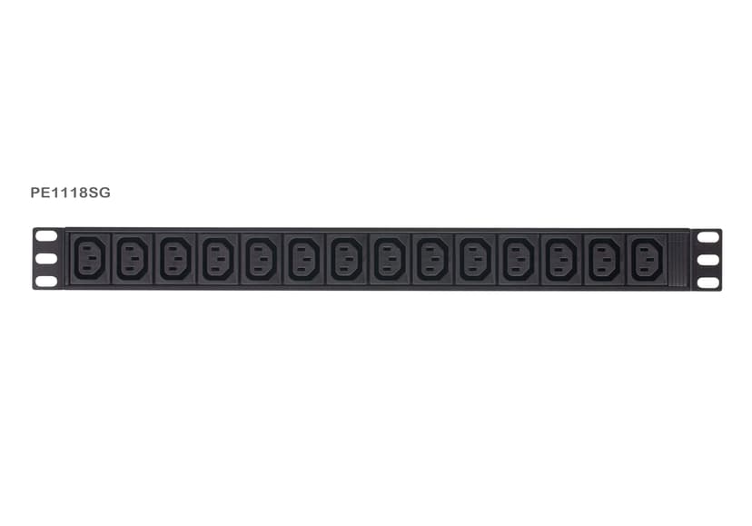 Aten PE1118SG-AT-G strømforsyningsenhed (PDU) 18 AC stikkontakt(er) 1U Sort
