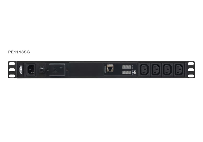 Aten PE1118SG-AT-G strømforsyningsenhed (PDU) 18 AC stikkontakt(er) 1U Sort