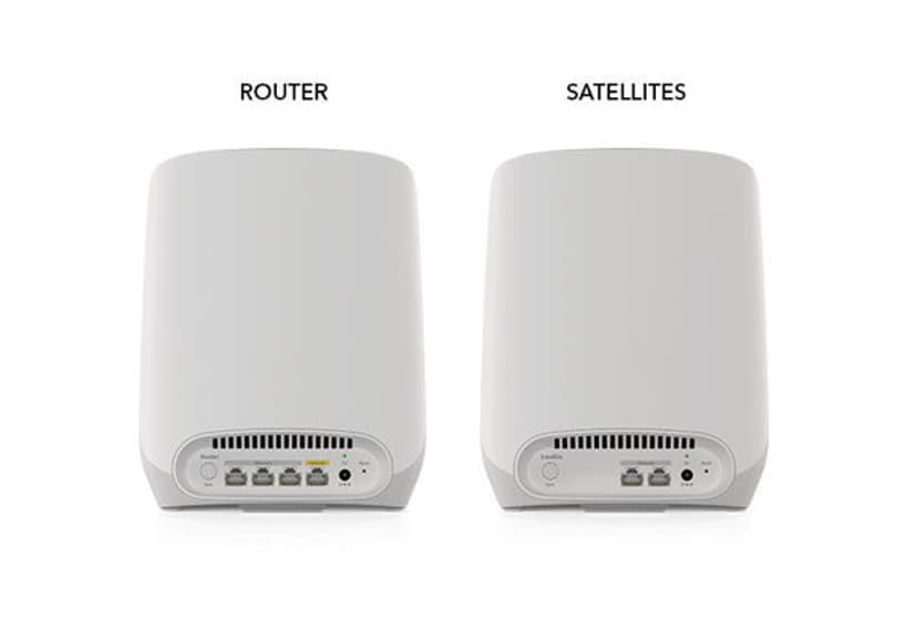Netgear Orbi RBK762S Tri-band (2.4 GHz / 5 GHz / 5 GHz) Wi-Fi 6 (802.11ax) Wit 5 Intern