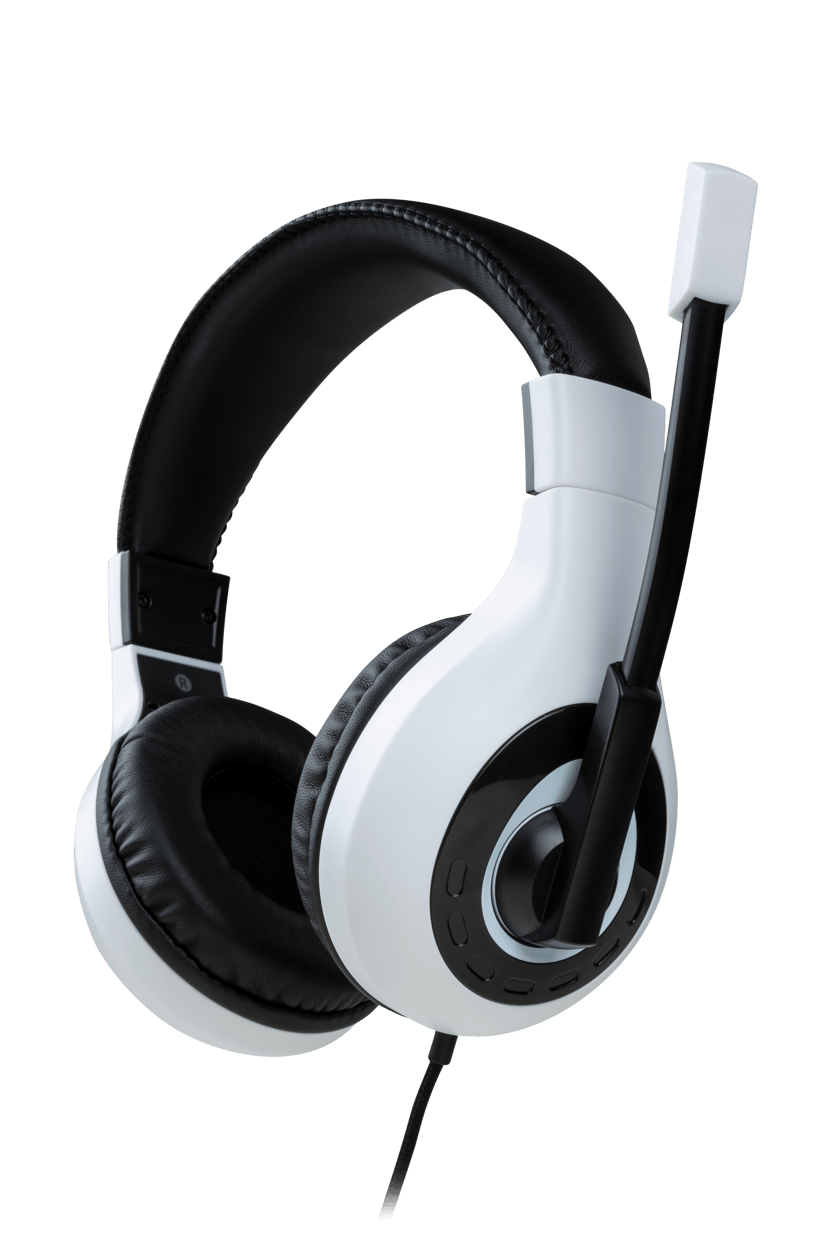 Big Ben Wired Stereo Headset V1 Ps4/ps5 - White Musta, Valkoinen