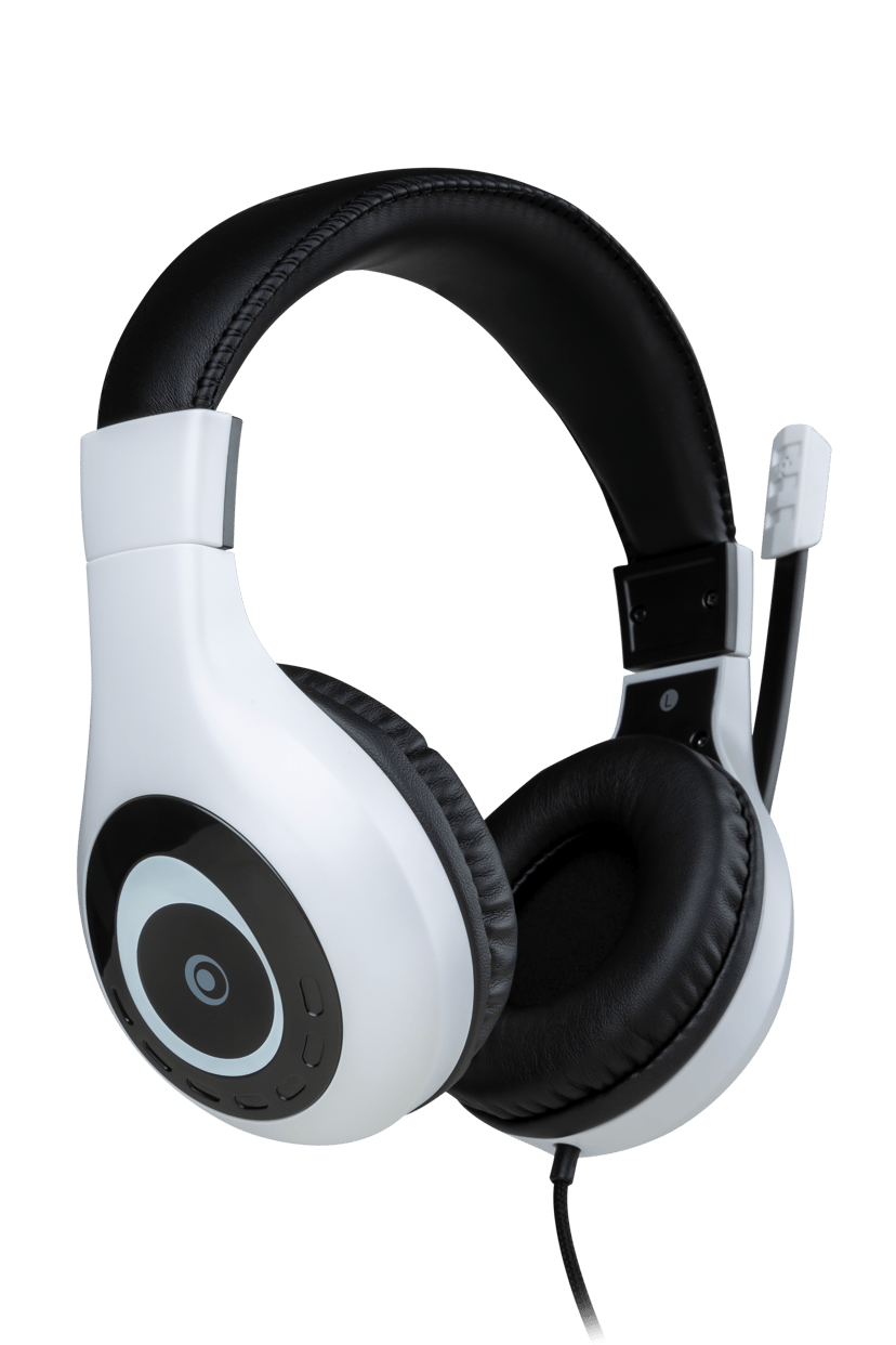 Big Ben Wired Stereo Headset V1 Ps4/ps5 - White Musta, Valkoinen