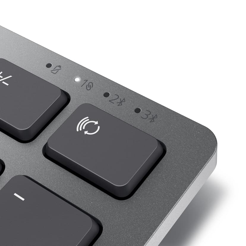 Dell KB700 tastatur Kontor Bluetooth QWERTY Nordisk Grå Trådløs Nordisk