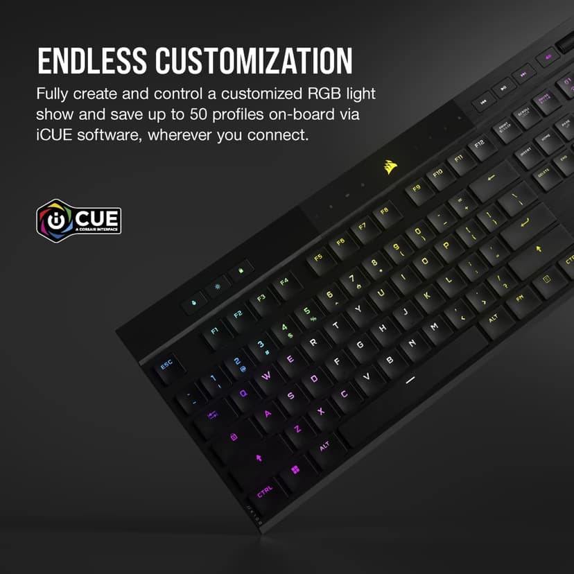 Corsair K100 AIR WIRELESS CHERRY MX Ultra Nordisk