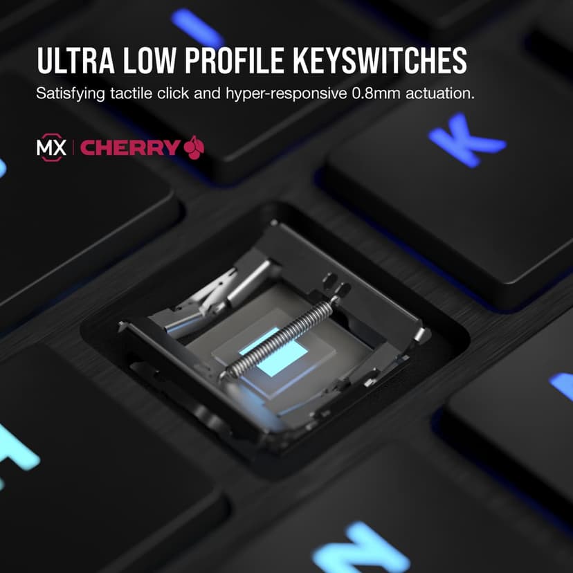 Corsair K100 AIR WIRELESS CHERRY MX Ultra Pohjoismainen