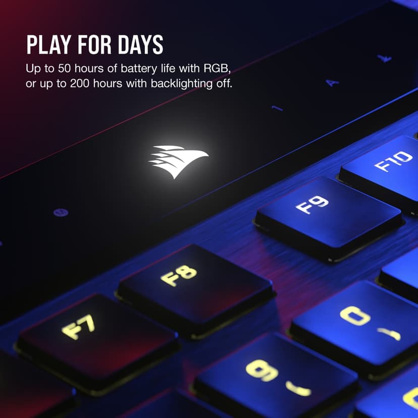 Corsair K100 AIR WIRELESS CHERRY MX Ultra Nordisk