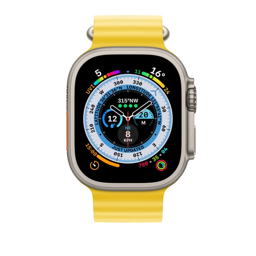 Apple 49mm Yellow Ocean Band Extension