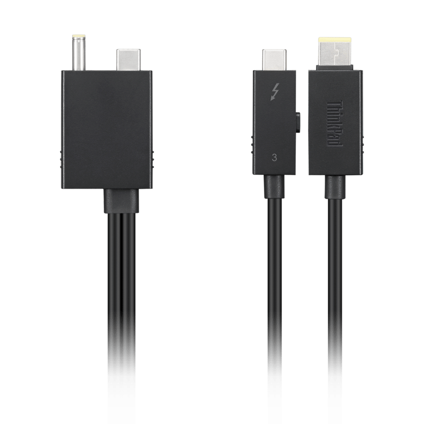 Lenovo 4X91K16970 Thunderbolt-kablar 0,7 m 40 Gbit/s Svart 0.7m Svart