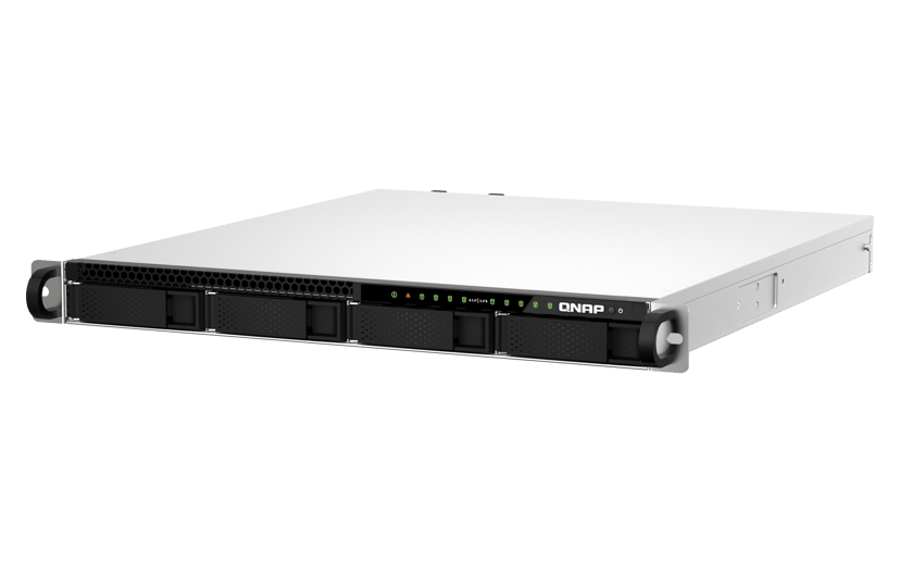 QNAP TS-h987XU-RP NAS Rack (1U) Intel Xeon E E-2334 16 GB DDR4 QuTS hero Svart, Silver