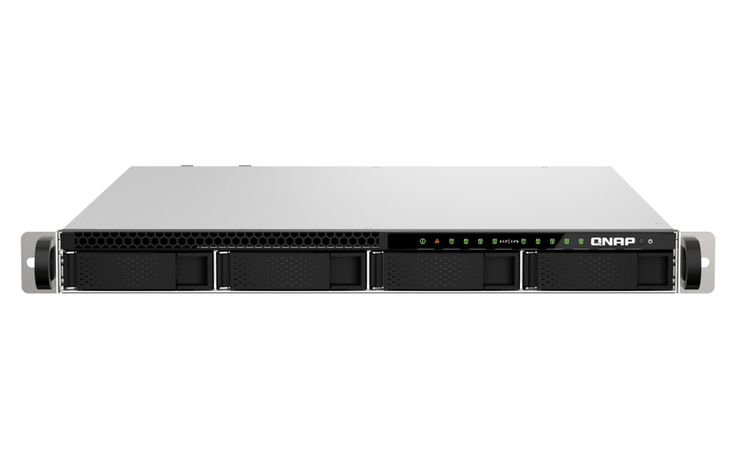 QNAP TS-h987XU-RP NAS Rack (1U) Intel Xeon E E-2334 16 GB DDR4 QuTS hero Svart, Silver