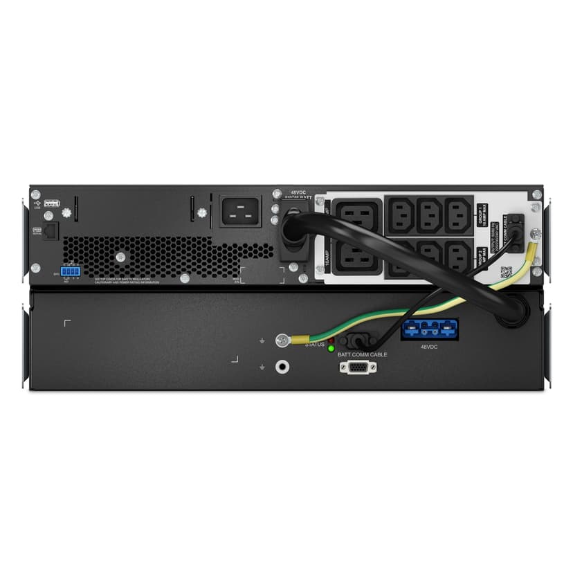 APC Smart-UPS Li-Ion SRTL2200RM4UXLI Noodstroomvoeding - 2200VA, 6x C13, 2x C19, USB, Rack/tower convertible, long runtime
