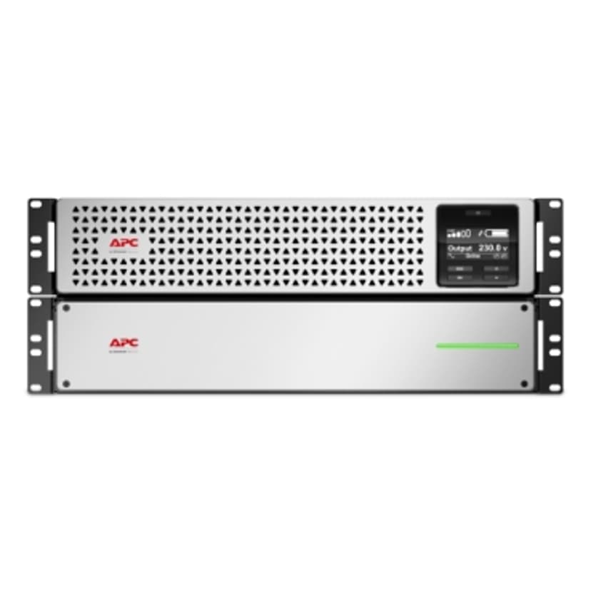 APC SRTL3000RM4UXLI-NC UPS-virtalähde Taajuuden kaksoismuunnos (verkossa) 3 kVA 2700 W 8 AC-pistorasia(a)