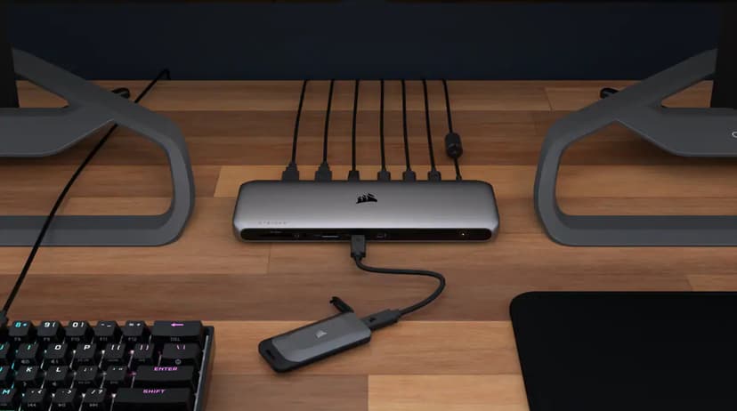 Corsair EX100U 4TB Portable STORAGE USB Type-C Svart