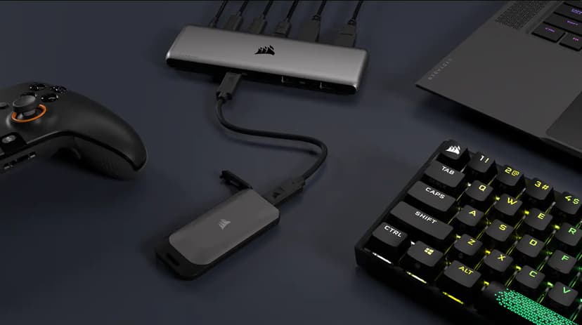 Corsair EX100U 1TB Portable STORAGE USB Type-C Svart