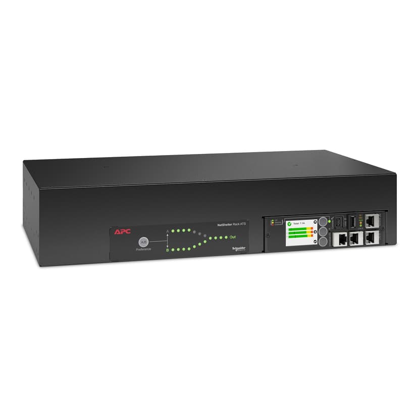 APC NetShelter ATS 2U 32A 2xIEC309 In/16xC13 Out/2xC19 Out