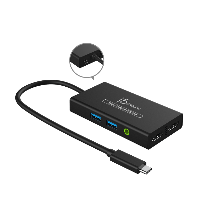 J5 Create JVA01 Video Capture USB Hub