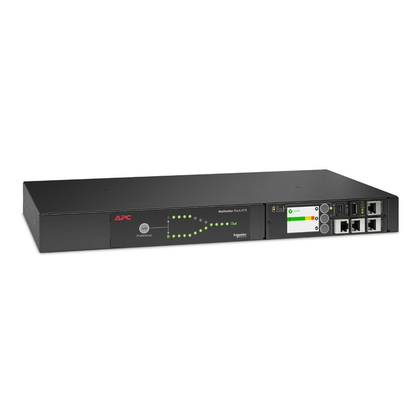 APC NetShelter ATS 1U 16A 2xC20 In/8xC13 Ut/1xC19 Ut