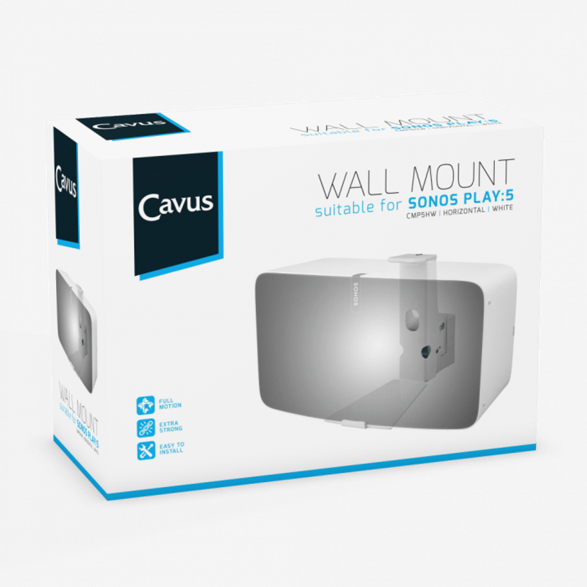 Cavus Horisontellt Väggfäste för Sonos Play:5