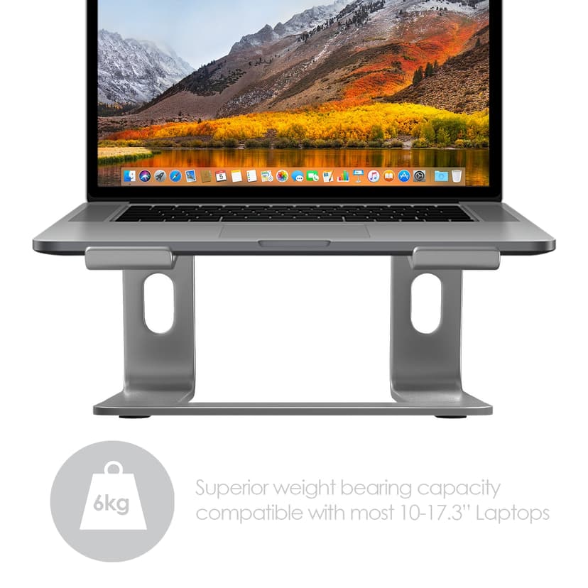 Desire2 Bærbart PC-stativ Supreme Pro Aluminium Silver