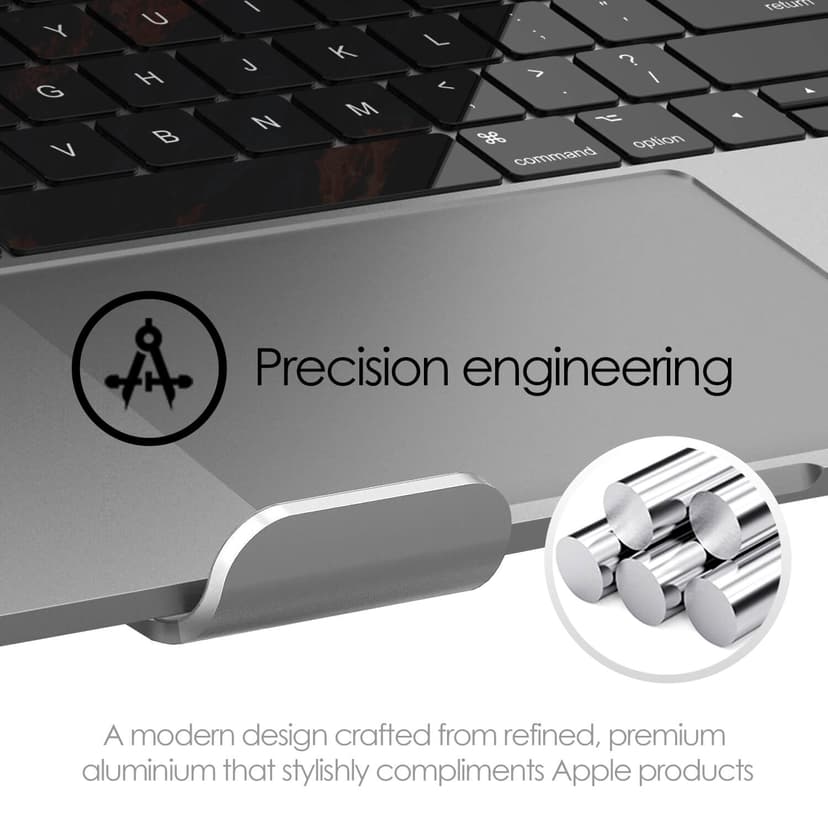 Desire2 Bærbart PC-stativ Supreme Pro Aluminium Silver